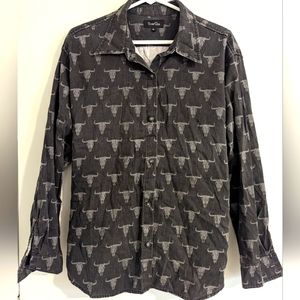 True Grit Steer Skull button down (RARE) NWOT